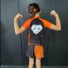 Adult Short Sleeve Rashguard Hash Design Photo 3