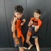 Adult Short Sleeve Rashguard Hash Design Photo 4